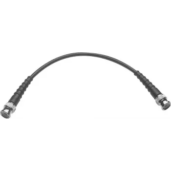 Telegärtner L00011A1457 2m BNC Stecker auf BNC Stecker 50 Ohm RG58 Koaxialkabel, Schwarz
