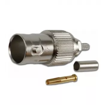 Telegärtner BNC Kabelbuchse Crimp G04 75 Ohm für RG-179B/U, 5er-Pack J01003B0021