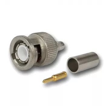 Telegärtner BNC Kabelstecker Crimp G01 50 Ohm, Crimp/Crimp, Standard, A0205, G01 (RG-58 C/U), YR23092 Belden - 1 Stück (J01000F1255Z)