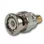 TELEGÄRTNER Koaxialadapter BNC-Stecker auf SMB-Buchse, 50 Ohm, gerade, vernickeltes Messing J01008F0030