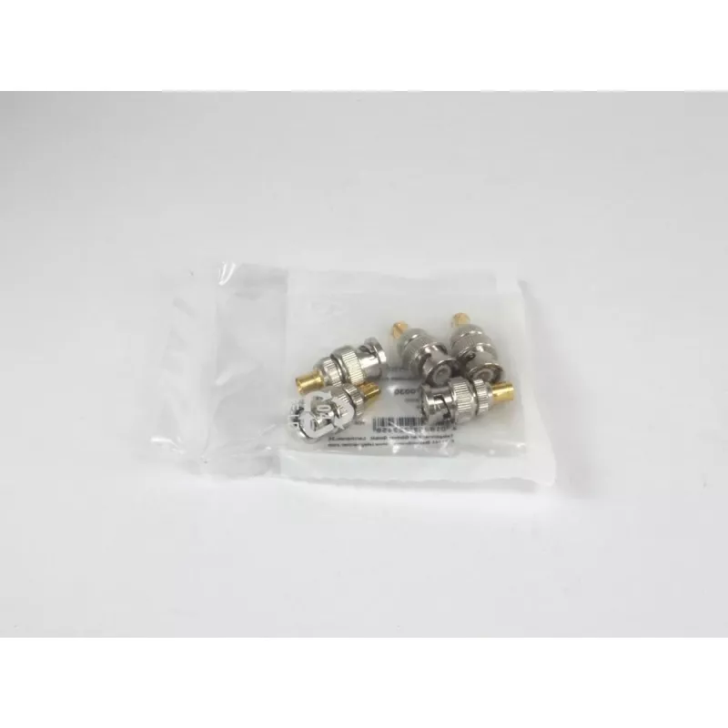 TELEGÄRTNER Koaxialadapter BNC-Stecker auf SMB-Buchse, 50 Ohm, gerade, vernickeltes Messing J01008F0030