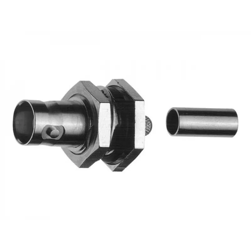 TELEGÄRTNER BNC-Einbau-Buchse, Crimp, 75 Ohm, RG-62 A/U, 5er-Pack (J01003A1260)