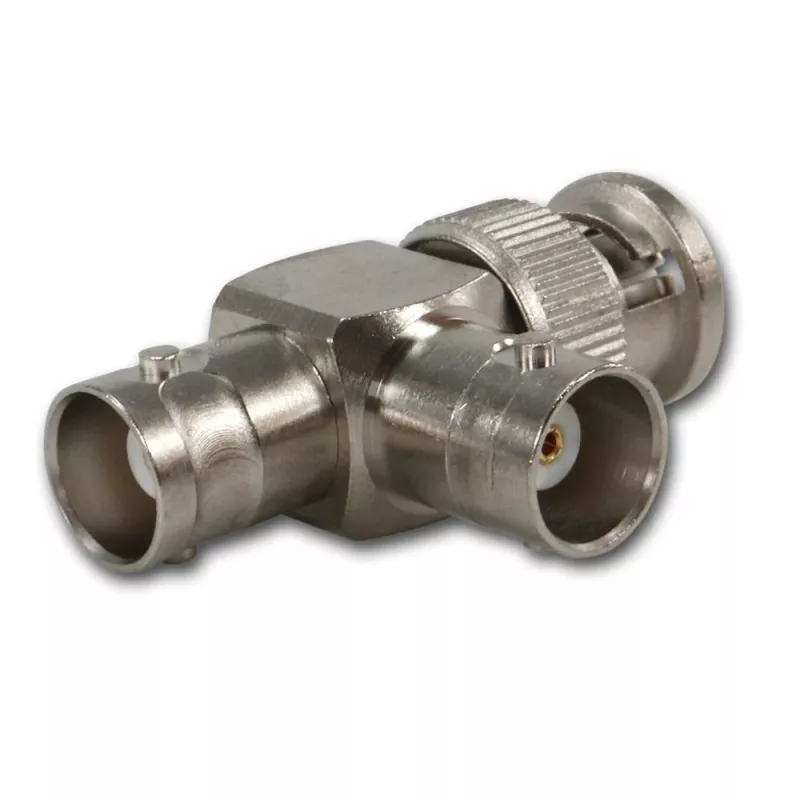 Telegärtner J01004A0616 BNC Adapter, BNC Stecker auf 2x BNC Buchse