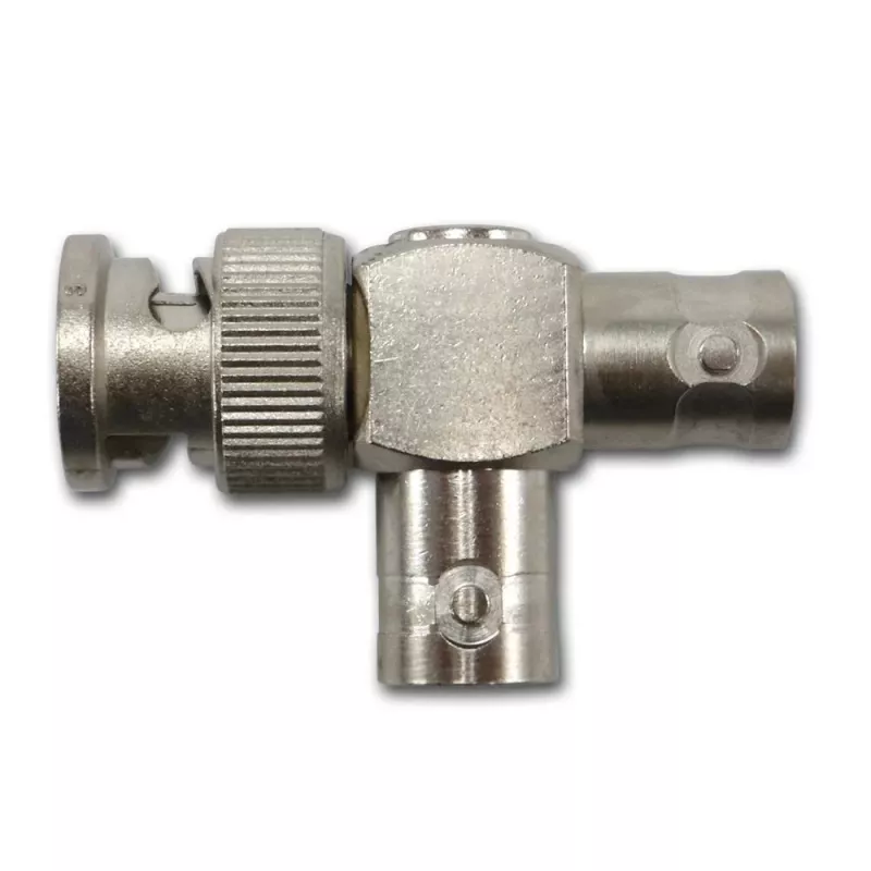 Telegärtner J01004A0616 BNC Adapter, BNC Stecker auf 2x BNC Buchse