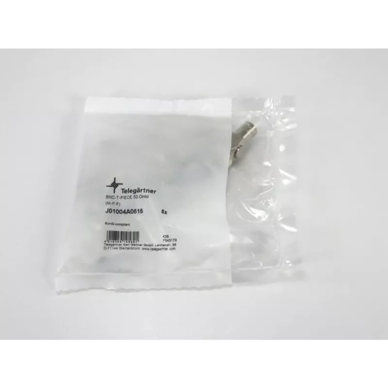 Telegärtner J01004A0616 BNC Adapter, BNC Stecker auf 2x BNC Buchse