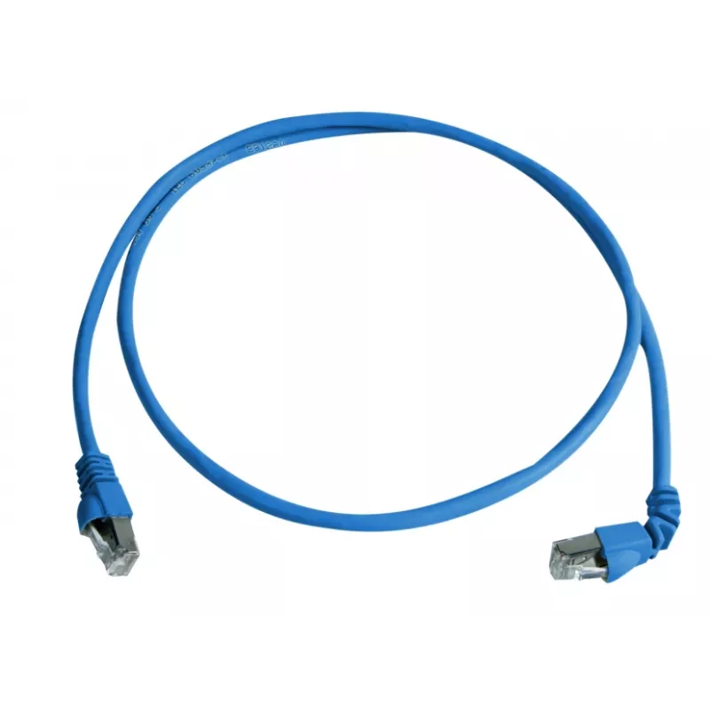 Telegärtner 100008016 CAT 6a S/FTP Patchkabel, RJ45, 0,5 m, Blau, LSZH, 10 Gbps