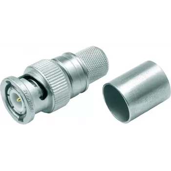 Telegärtner BNC-Kabelstecker Crimp G37 50 Ohm, Crimp/Crimp, Professional, A3326, G37 (2,7/7,25) - 5 Stück (J01000A0061)