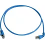 Telegärtner Cat 6A S/FTP Patchkabel, PiMF, Blau, 2,0 m, ein Ende abgewinkelt L00001A0159