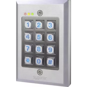 Sygonix SY-3118492 IP65 Keypad-Codeschloss Aufputz/Unterputz mit beleuchtetem Keypad