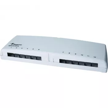 Telegärtner Mini Distributor MPD12 AMJ/UMJ TH35/AP - Aufputz-Verteilbox - Alpinweiß - 12 Ports (H202000A0106)