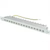 TELEGÄRTNER MPP16-HS 16-Port Modulares Patch Panel, 1U, Lichtgrau RAL 7035 J02022A0050