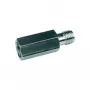 Telegärtner J01703A0000 FME-Stecker auf SMA-Buchse HF-Koaxialadapter, 50 Ohm, DC-3 GHz, Schwarz