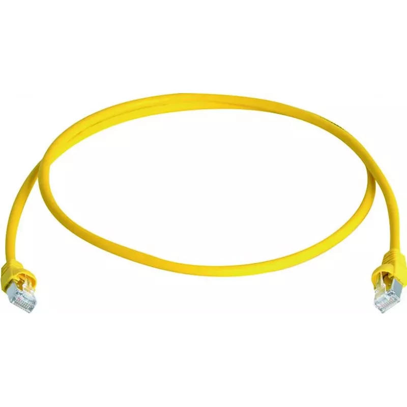 Telegärtner 100028074 Cat6a S/FTP Patchkabel, 5,5 m, Gelb
