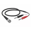 Telegärtner L00010A1844 0,5m BNC auf 2x Bananen Koaxiales Messkabel, Schwarz