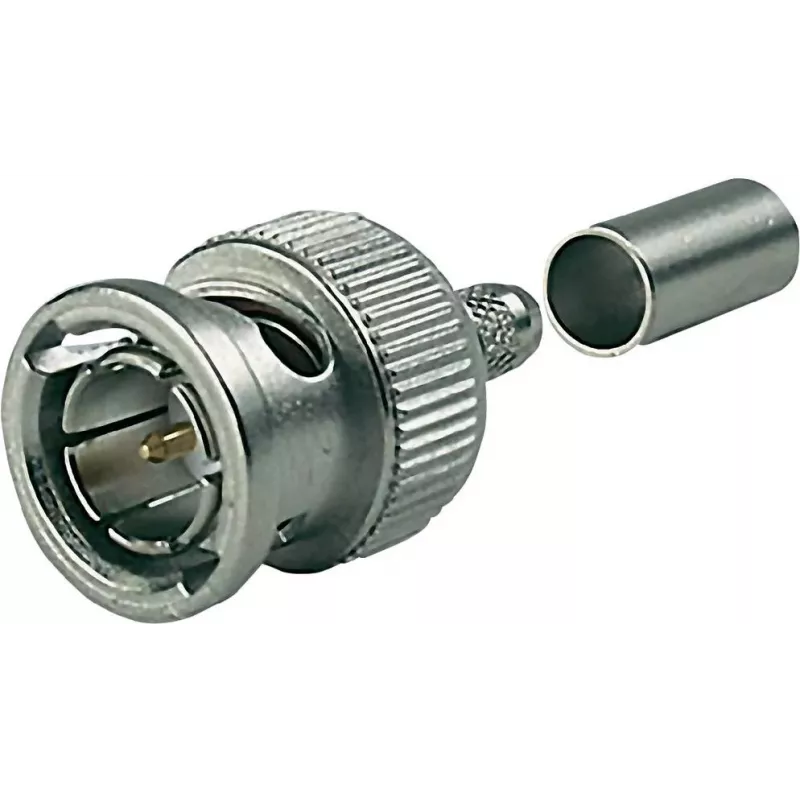 Telegärtner J01002A0058 BNC-Kabelstecker G04, Crimp, HDTV, 75 Ohm, für RG-179B/U