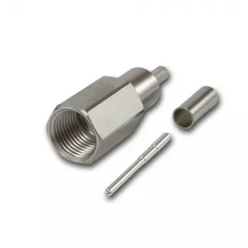 Telegärtner FME Kabelstecker Crimp G07 Crimp/Crimp, Low Cost, 15 dB / 2 GHz, B2725, G07 (RG-316/U) - 5 Stück J01700A0010