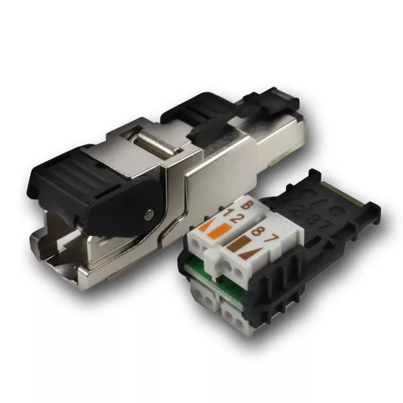 TELEGÄRTNER DataVoice Office Cat.6A geschirmter RJ45 Feldkonfektionierbarer Stecker, 5-9 mm J00026A2003