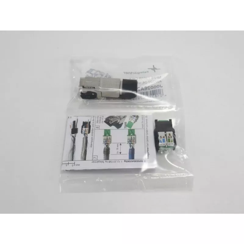 TELEGÄRTNER DataVoice Office Cat.6A geschirmter RJ45 Feldkonfektionierbarer Stecker, 5-9 mm J00026A2003