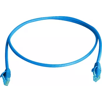 Telegärtner 100008054 Cat6 U/UTP RJ45 Patchkabel, 1m, Blau, LSZH
