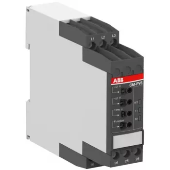 ABB CM Dreiphasen-Überwachungsrelais, 2 Wechsler, 300-500 V AC, 0,1-30 s 1SVR730794R3300