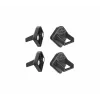 König & Meyer 19708-000-55 Tablet-PC-Magnethalter, geräuschdämpfend, 4er-Pack, Schwarz