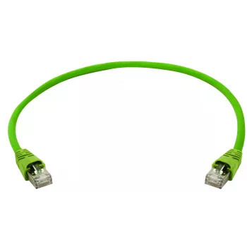 Telegärtner 100008108 CAT 6a SF/UTP Patchkabel, RJ45, 0,5 m, Grün