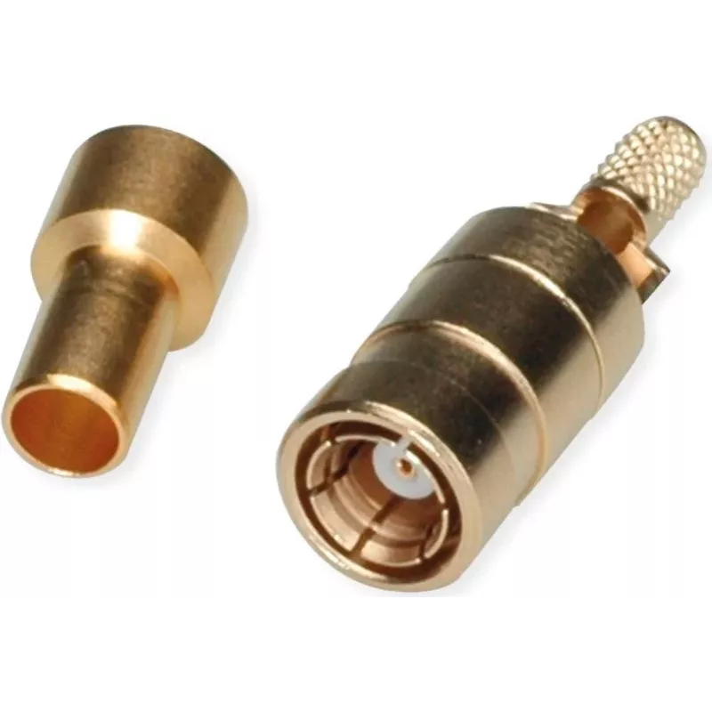 Telegärtner SMB Buchse PCB Verbinder, gerade, 50 Ohm, vergoldet