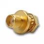 Telegärtner SMA-Einbaubuchse, Frontmontage, Dichtring, Z27, Gold, 5er-Pack (J01151A1081)