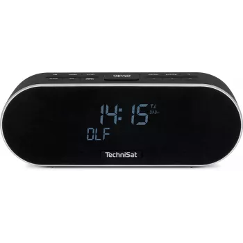 TechniSat DigitRadio 53 BT DAB+/UKW-Radiowecker mit Bluetooth und USB-Ladefunktion, Schwarz