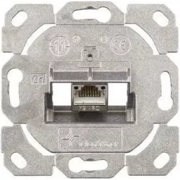 TELEGÄRTNER AMJ-S Cat.6A geschirmtes RJ45-Anschlussmodul mit Abdeckung, Reinweiß J00020A0514