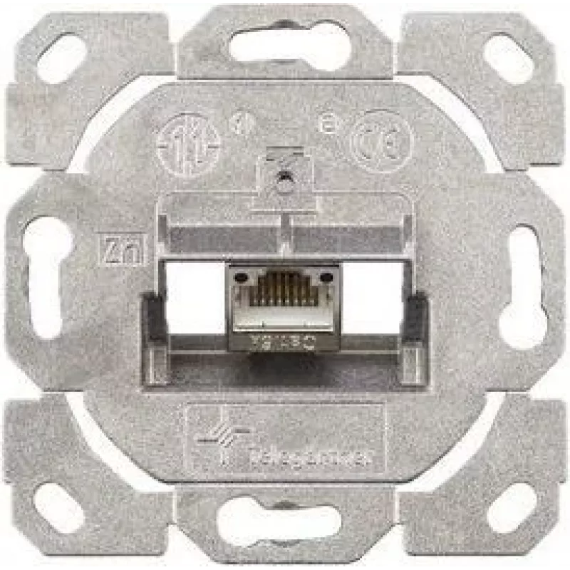 TELEGÄRTNER AMJ-S Cat.6A geschirmtes RJ45-Anschlussmodul mit Abdeckung, Reinweiß J00020A0514