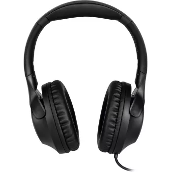 TechniSat Stereoman 3 geschlossene kabelgebundene Kopfhörer mit Mikrofon, 3m Kabel, Schwarz 0000/9105