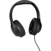 TechniSat Stereoman 3 geschlossene kabelgebundene Kopfhörer mit Mikrofon, 3m Kabel, Schwarz 0000/9105