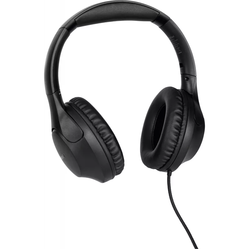 TechniSat Stereoman 3 geschlossene kabelgebundene Kopfhörer mit Mikrofon, 3m Kabel, Schwarz 0000/9105
