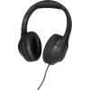 TechniSat Stereoman 3 geschlossene kabelgebundene Kopfhörer mit Mikrofon, 3m Kabel, Schwarz 0000/9105