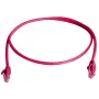 TELEGÄRTNER 100008051 CAT 6 U/UTP RJ45 Patchkabel, 0,5 m, Rot, Flammhemmend, Knickschutz