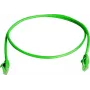 Telegärtner 100008318 RJ45 Patchkabel, CAT 6, 2,0 m, Grün, LSZH, flammhemmend, mit Knickschutz