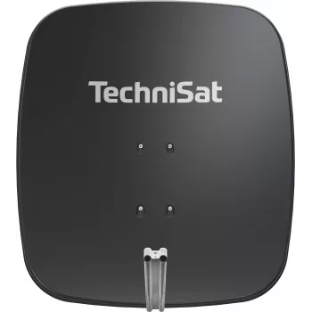 TechniSat SATMAN 65 PLUS Satellitenschüssel – 65 cm, 35,7 dBi Gewinn, HDTV, Mastmontage, Hellgrau