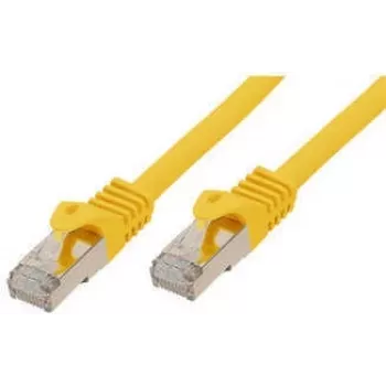 S CONN Standard Patchkabel Cat. 6A mit Cat.7 Rohkabel S/FTP doppelt geschirmt halogenfrei Gelb 50,0 m 16675550Y
