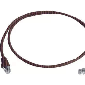 Telegärtner S/FTP Cat 6A Patchkabel, PiMF, 1m, Rot, Ein gewinkelter Stecker, LSZH L00000A0196