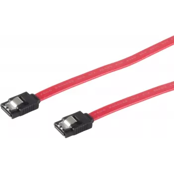 GoodConnections SATA 3 Gb/s Kabel mit Verriegelung, 0,5 m, Rot 5045-A05