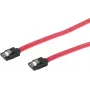 GoodConnections SATA 3 Gb/s Kabel mit Verriegelung, 0,5 m, Rot 5045-A05