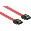 GoodConnections SATA 3 Gb/s Kabel mit Verriegelung, 0,5 m, Rot 5045-A05