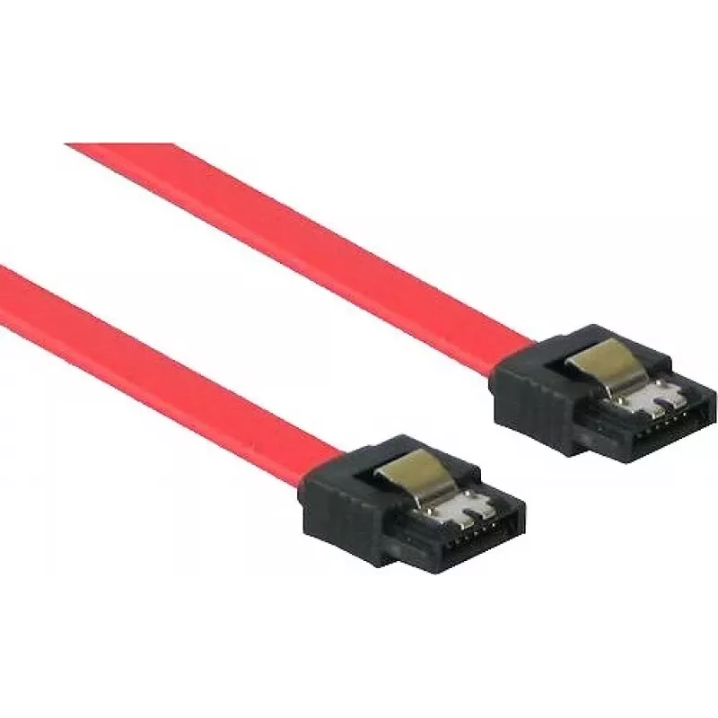 GoodConnections SATA 3 Gb/s Kabel mit Verriegelung, 0,5 m, Rot 5045-A05