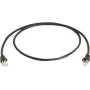 Telegärtner Cat 6A S/FTP Patchkabel, 1,5 m, Schwarz L00001A0169