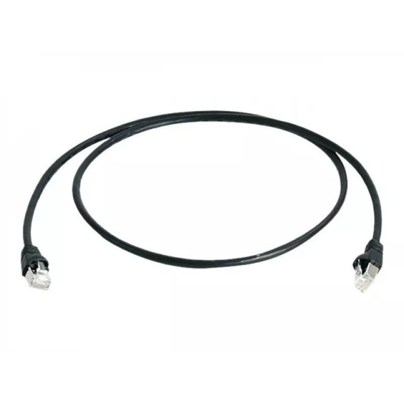 Telegärtner Cat 6A S/FTP Patchkabel, 1,5 m, Schwarz L00001A0169