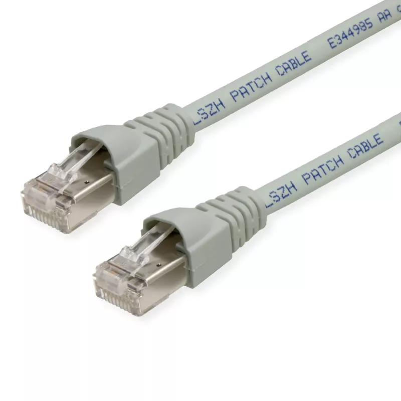 TELEGÄRTNER TEGA L00003A0148 Cat.6A S/FTP Patchkabel, 4,5 m, Grau, LSZH