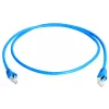 TELEGÄRTNER 100008091 RJ45 Patchkabel, CAT 6a S/FTP, Blau, Flammhemmend, mit Knickschutz, 1 m