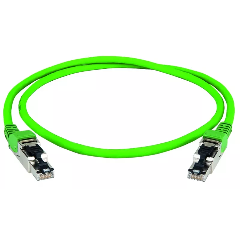 Telegärtner 100017323 RJ45 Patchkabel, CAT 5e, U/UTP, Grün, 0,5 m