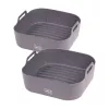 LURCH 2-teiliges Silikon-Backformen-Set für Heißluftfritteuse 17 x 17 cm 00070205